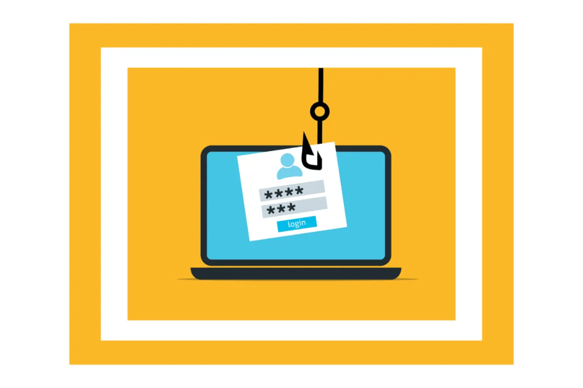 Tackling Phishing Laptop Phishing Graphic